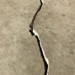 Crack - cleaned out